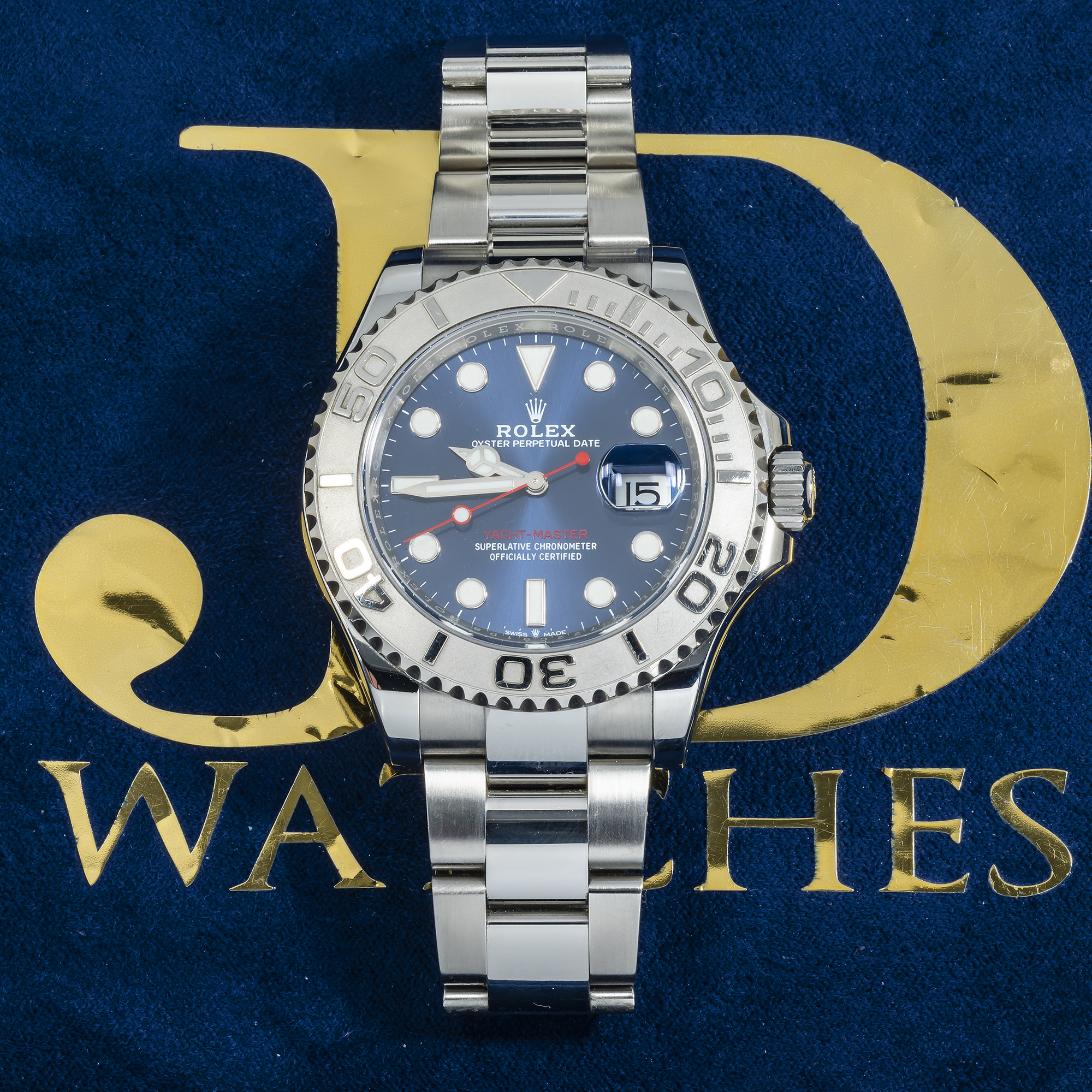 Rolex Yacht-Master 126622 40mm Steel & Platinum Blue Dial Oyster Bracelet Men’s Watch (Year 2018-2020)-Rolex-JD Watches NY