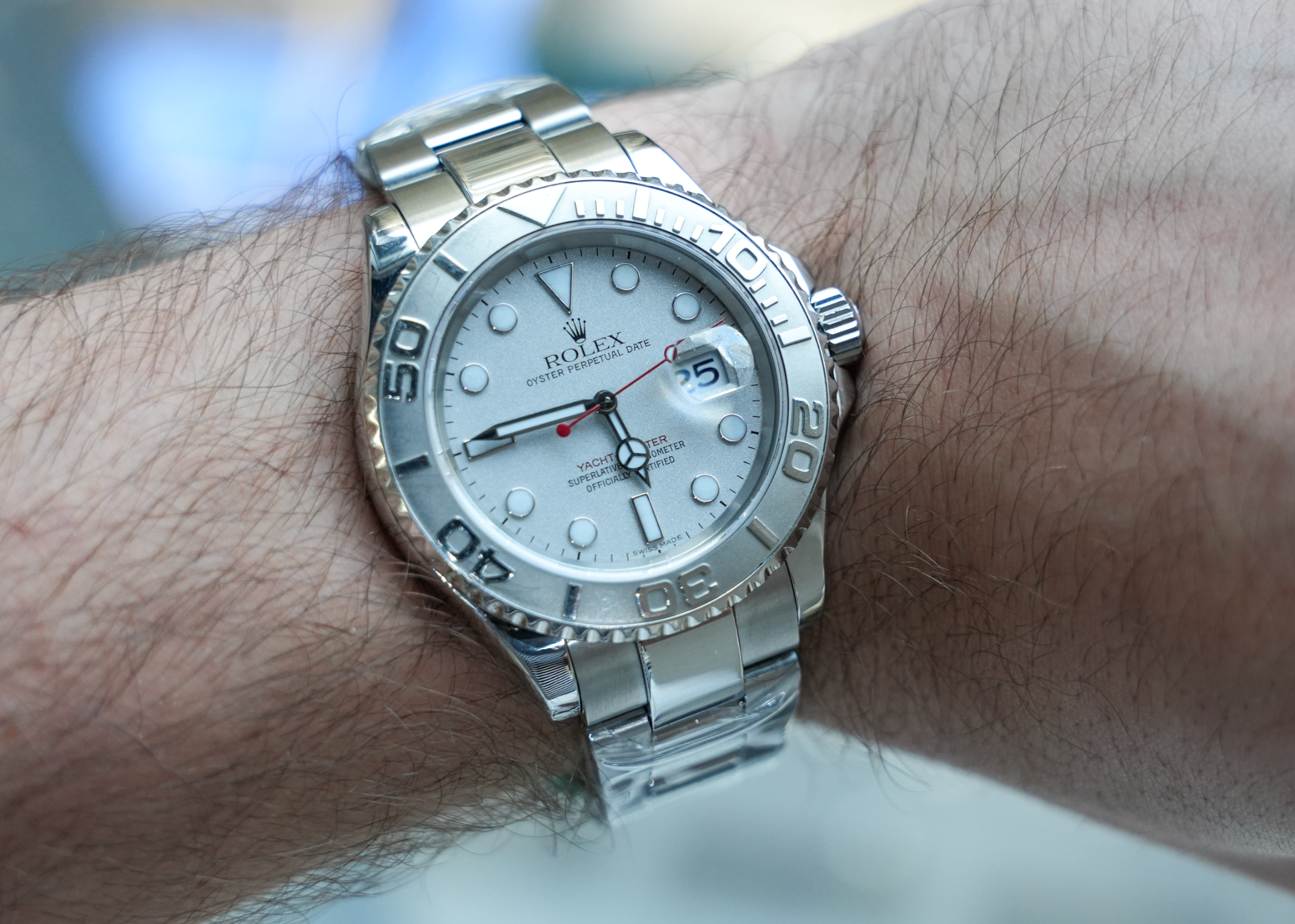 Yacht-Master 40mm – Platinum Bezel & Steel Case – Ref. 16622