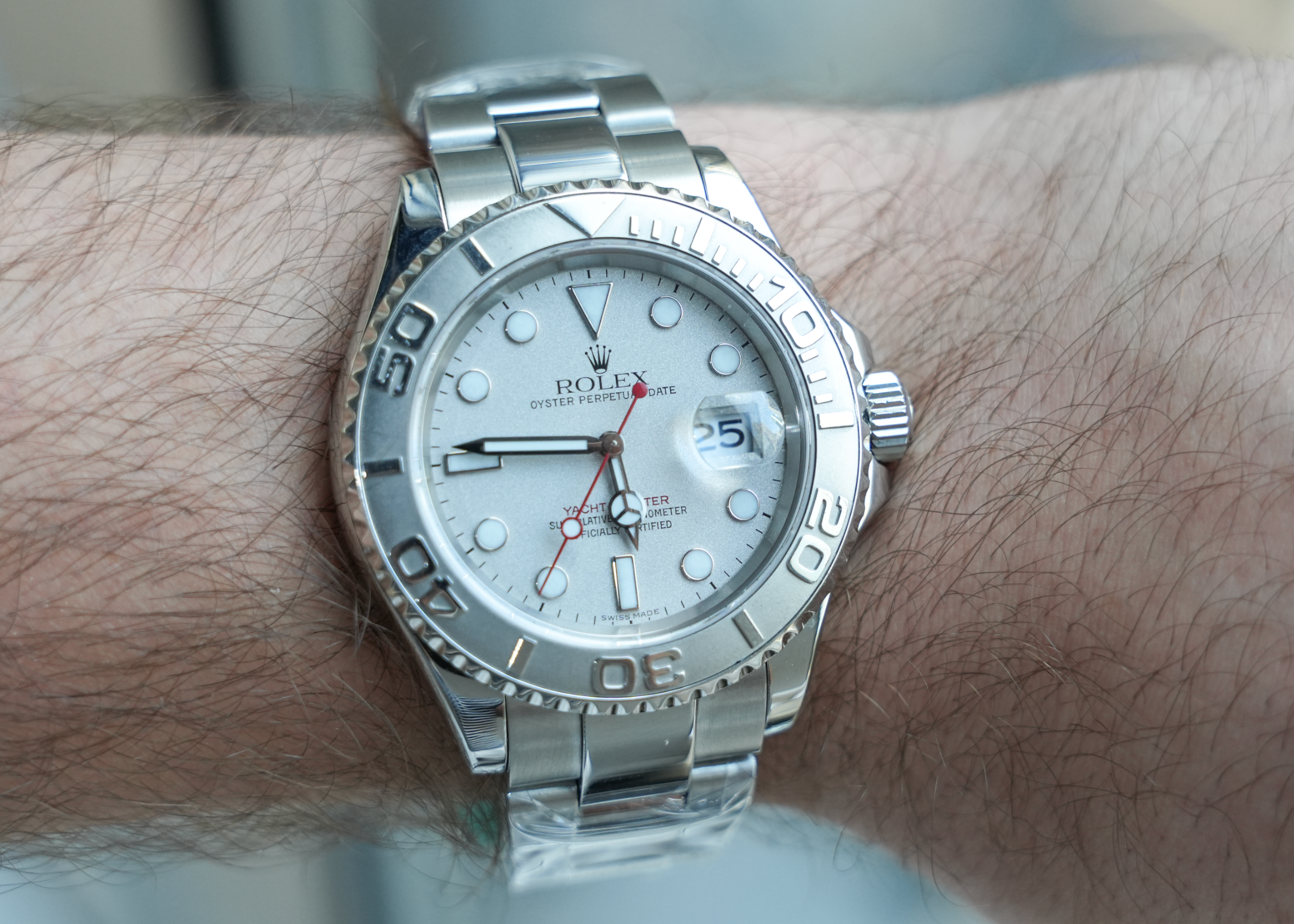 Yacht-Master 40mm – Platinum Bezel & Steel Case – Ref. 16622