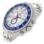 Rolex Yacht-Master II 116680 44MM White Dial Blue Hands With Stainless Steel Bracelet-Rolex-JD Watches NY