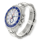 Rolex Yacht-Master II 116680 44MM White Dial Blue Hands With Stainless Steel Bracelet-Rolex-JD Watches NY
