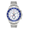 Rolex Yacht-Master II 116680 44MM White Dial Blue Hands With Stainless Steel Bracelet-Rolex-JD Watches NY