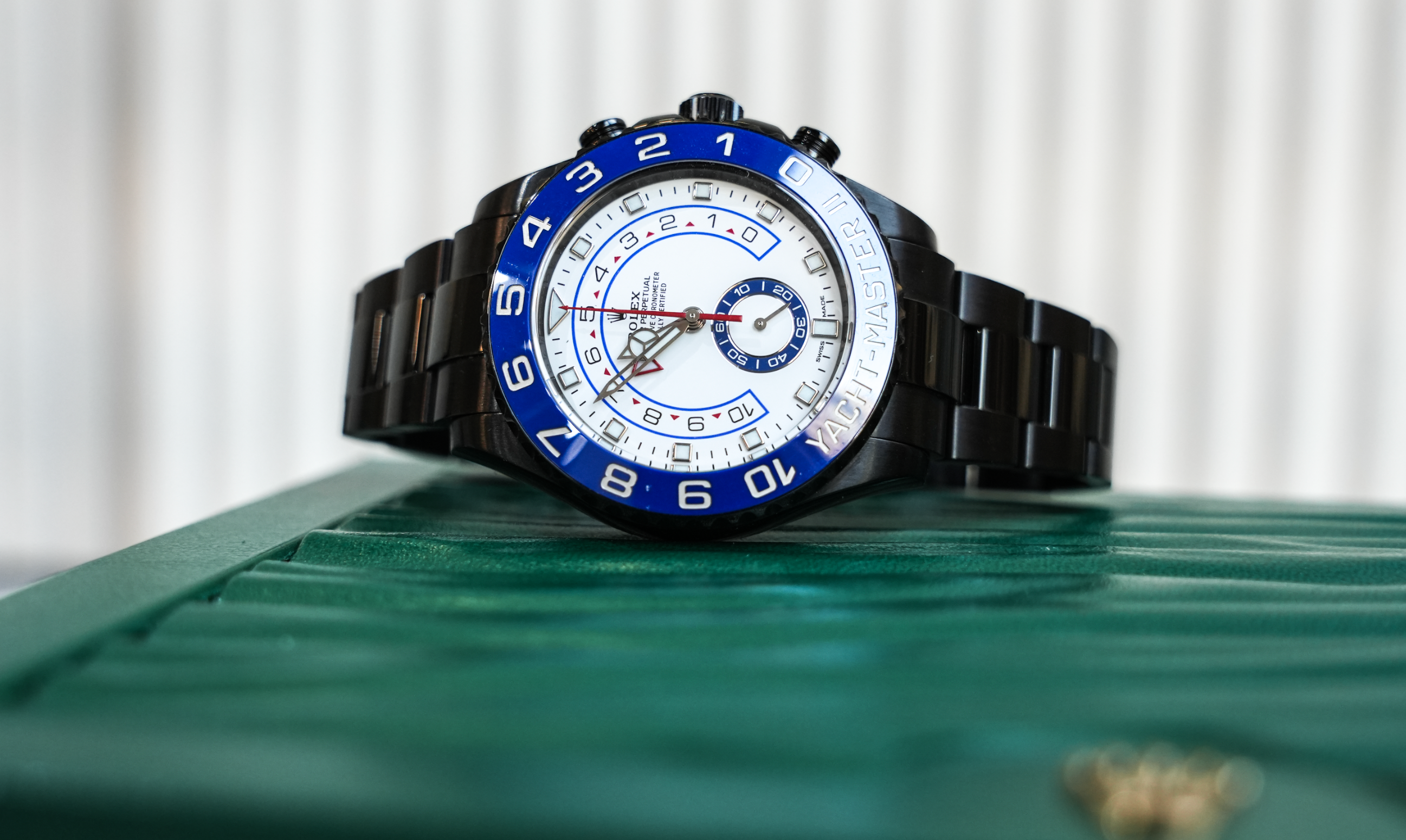 Yacht-Master II 44mm White Dial – Black PVD Coated Stainless Steel – Ref. 116680