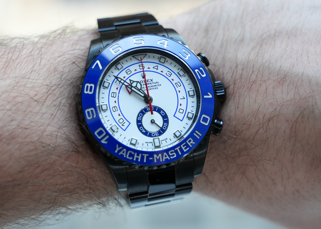 Yacht-Master II 44mm White Dial – Black PVD Coated Stainless Steel – Ref. 116680