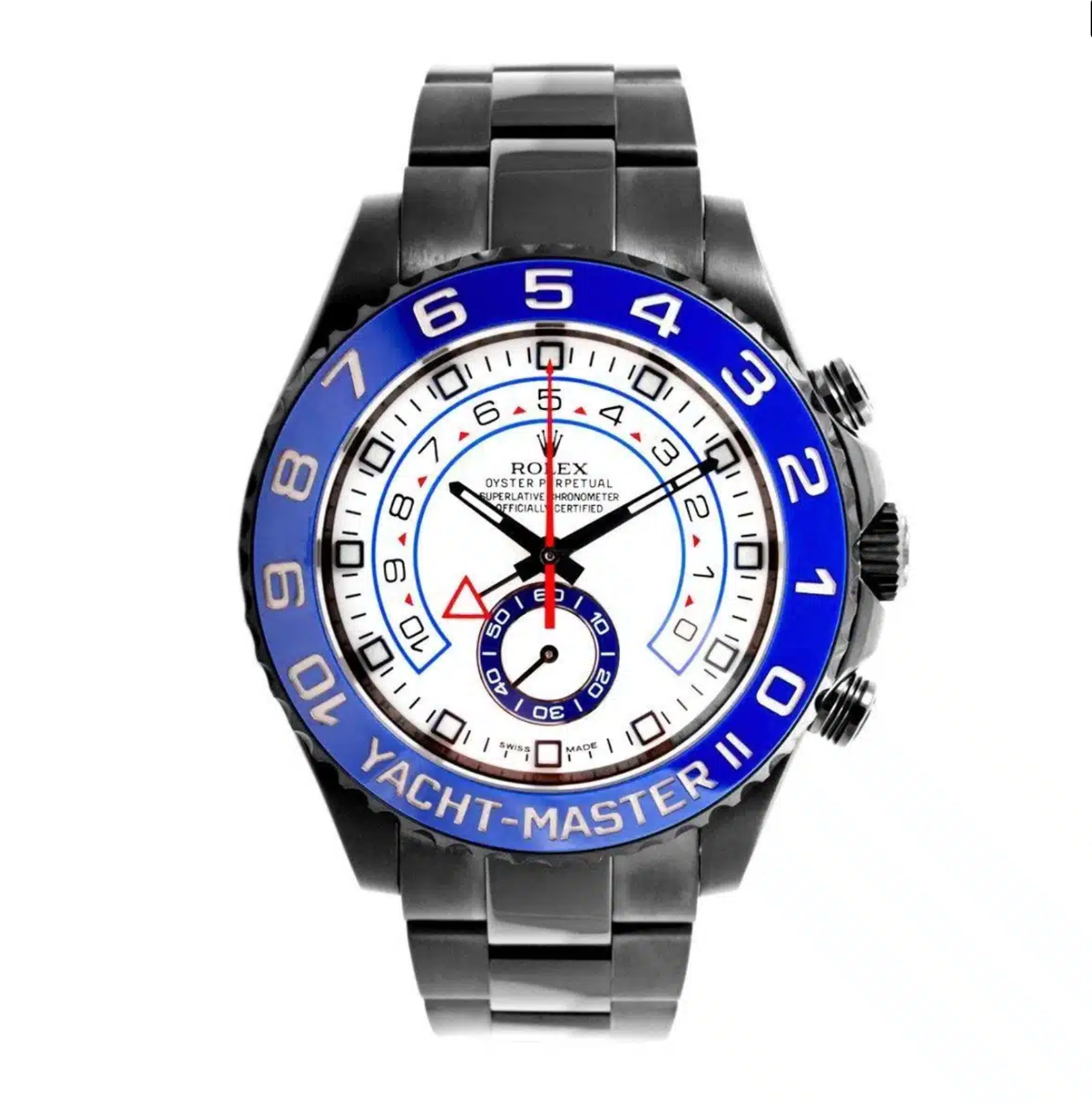 Yacht-Master II 44mm White Dial – Black PVD Coated Stainless Steel – Ref. 116680