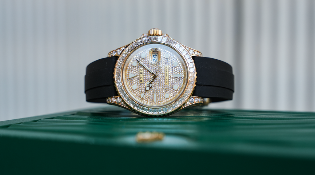 Yacht-Master 42 – Yellow Gold with Baguette Diamond Bezel & Pave Diamond Dial | Ref. 226668TBR