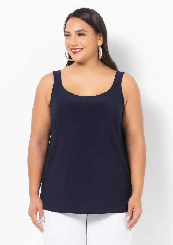 High-End Women's Apparel 1001 Basic Longer Jersey Cami