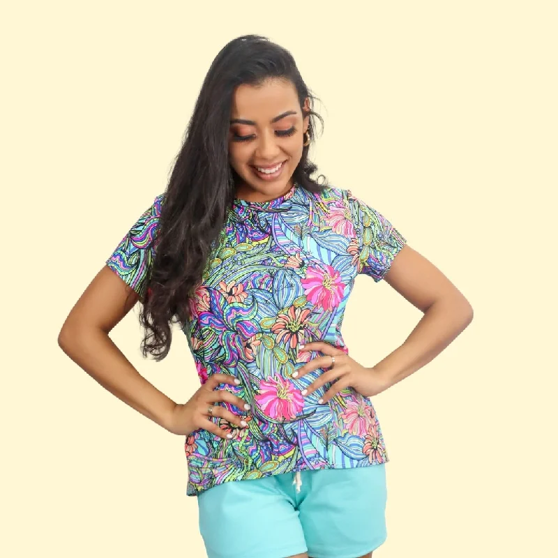 Women's Comfortable Lounge Outfit Sirena Patterns Nereida T-shirt and Tank Top - Printed copy shop (+£5.00)