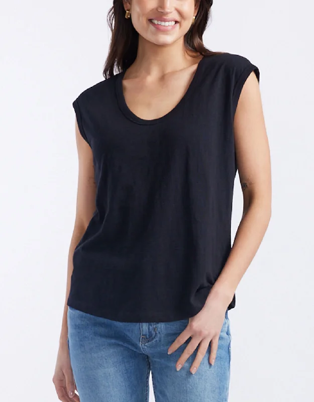 Urban Sophistication Cali Scoop Tank - Black