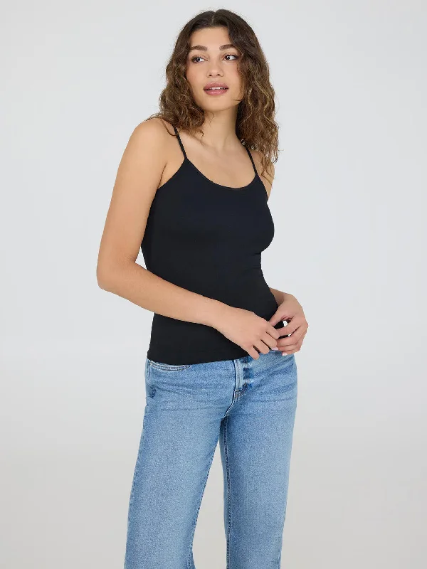 Modern Glamour Scoop Neck Seamless Tank Top